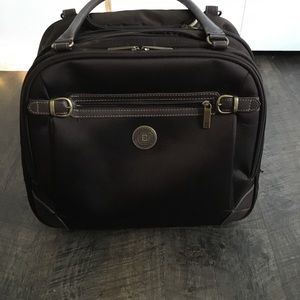 CHAPS brown carry on luggage